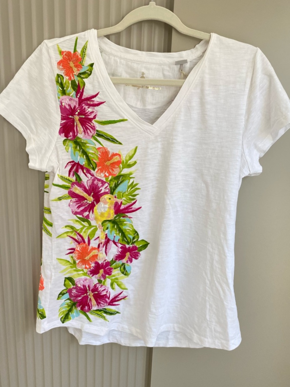 Tommy Bahama Embellished Tee M NWT